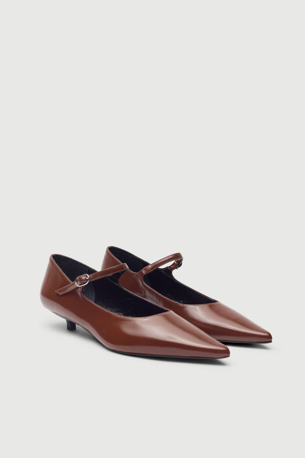 Paloma Mary Janes in Caramel Leather Flat shoes AUGUSTA 