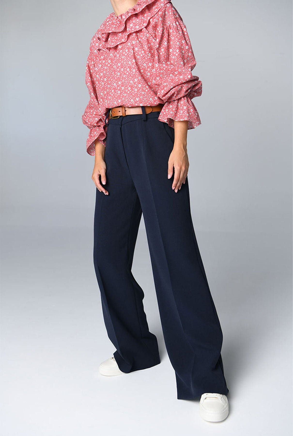 Pantalón Adela Azul Marino Trousers Julise Magon 