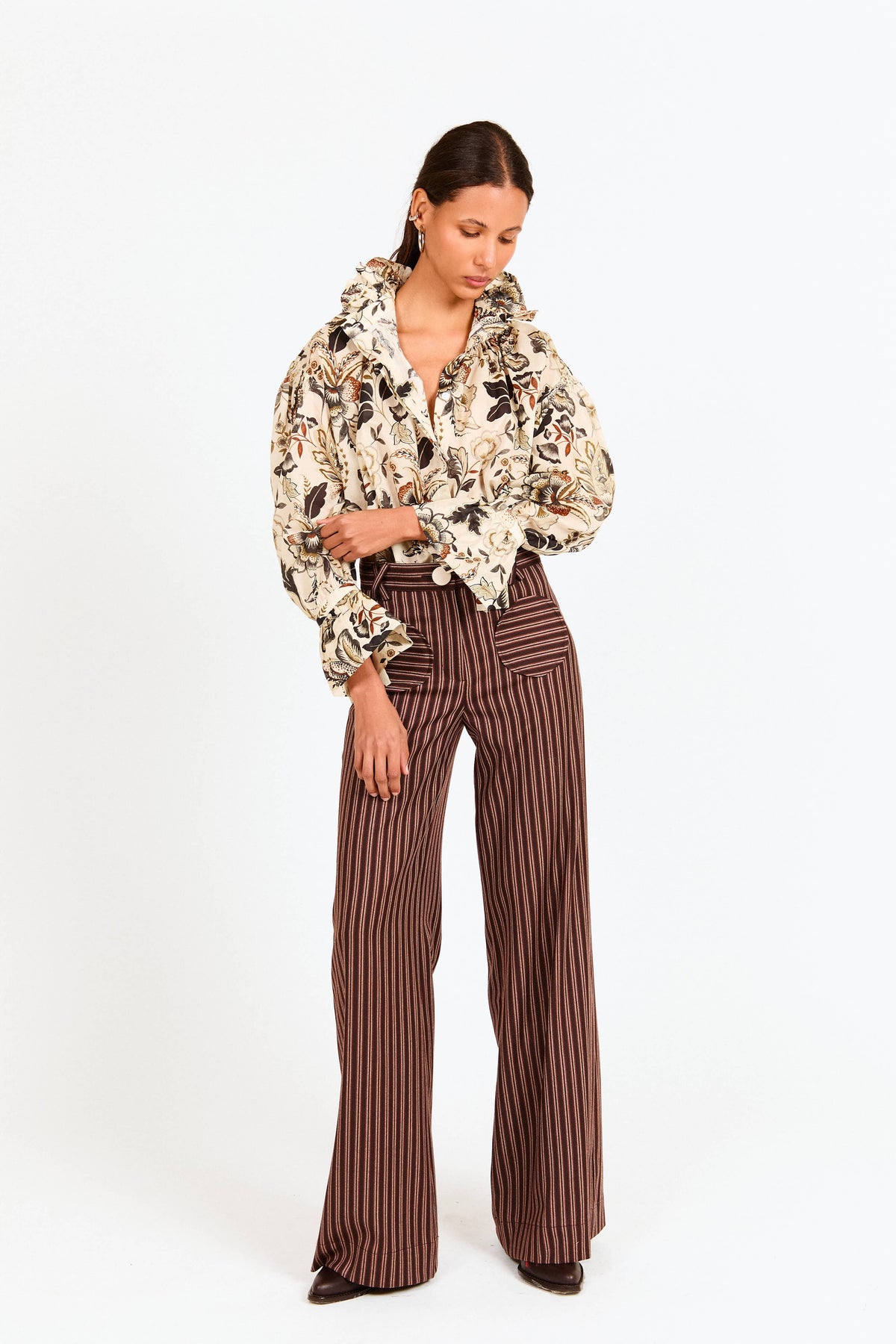 PANTALÓN ANGLET RAYA TEJA Trousers Werit 