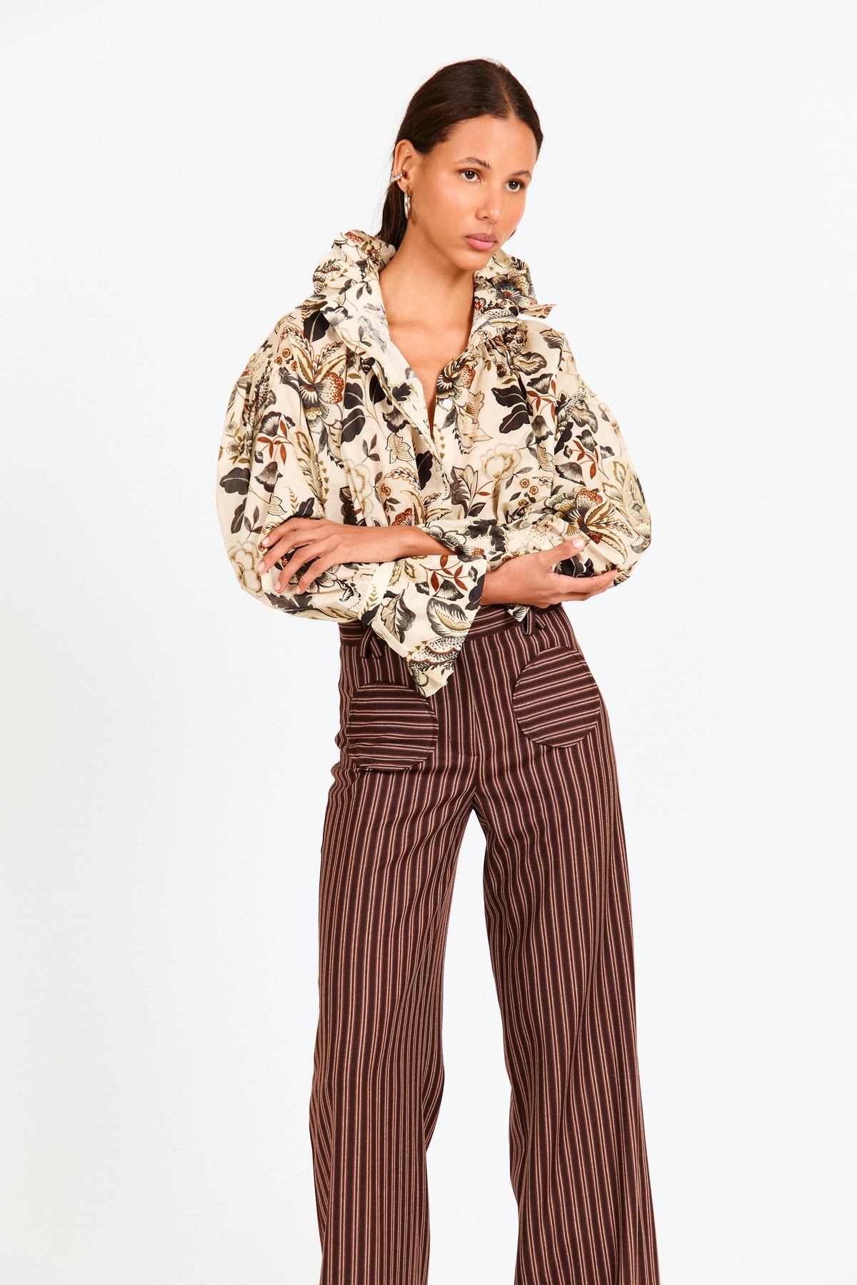 PANTALÓN ANGLET RAYA TEJA Trousers Werit 