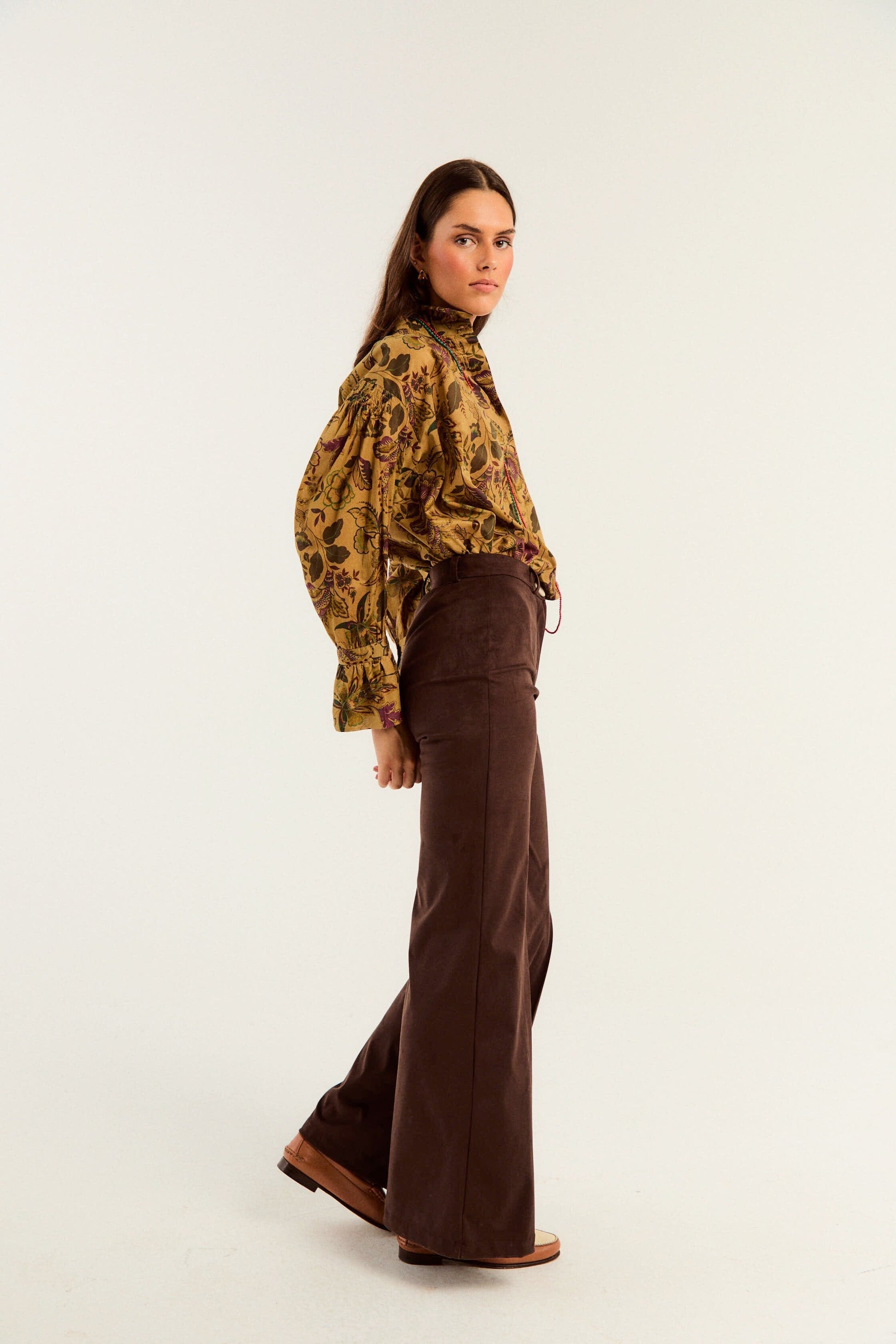 PANTALÓN AVEDON ANTE MARRÓN Trousers Werit 