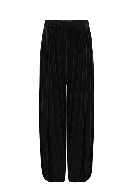 PANTALÓN BAGGY TERCIOPELO NEGRO Trousers Elisa Cortés 