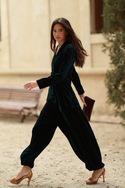 PANTALÓN BAGGY TERCIOPELO Trousers Elisa Cortés 