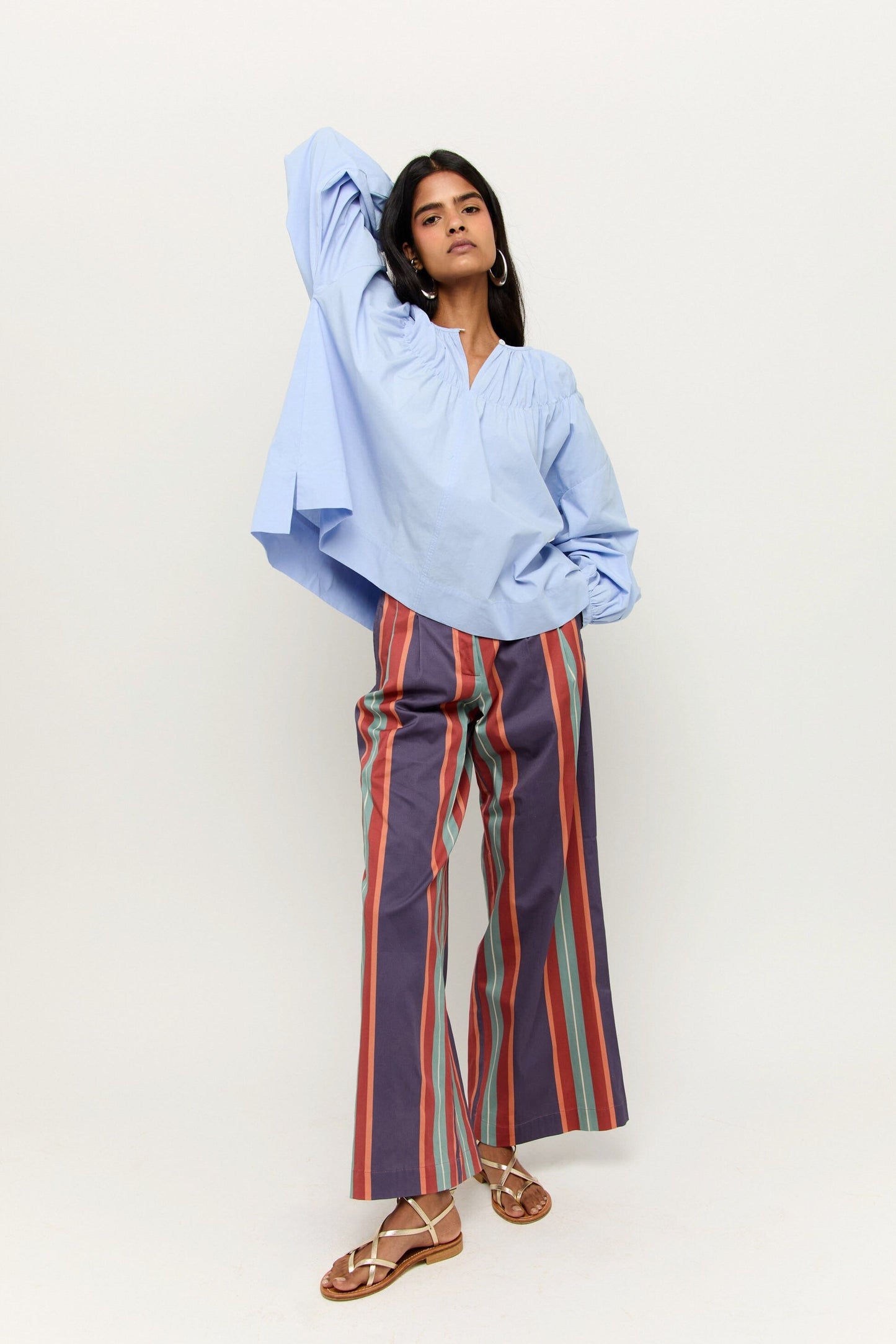 PANTALÓN BAYONA RAYAS AZUL Trousers Werit 