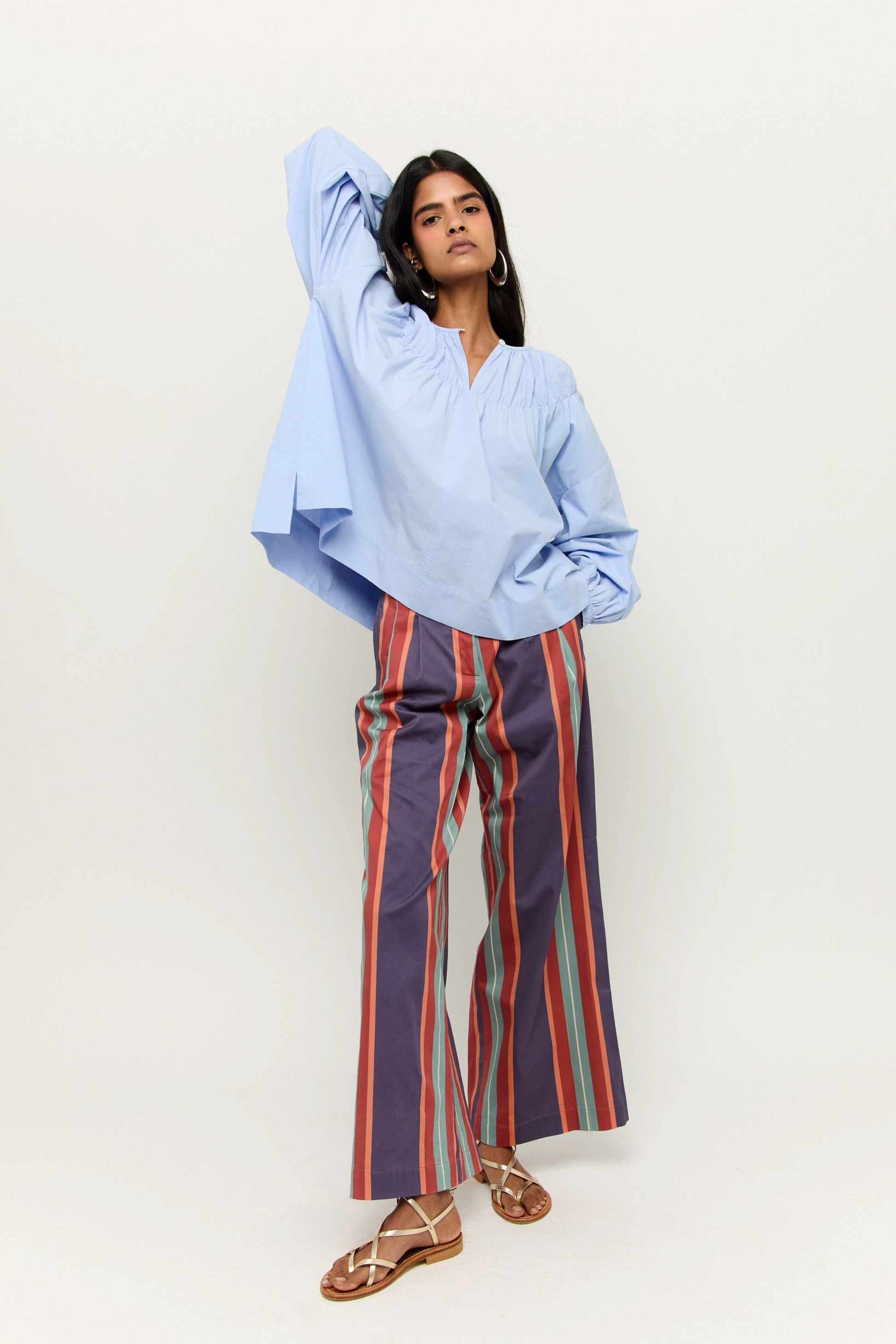 PANTALÓN BAYONA RAYAS AZUL Trousers Werit 
