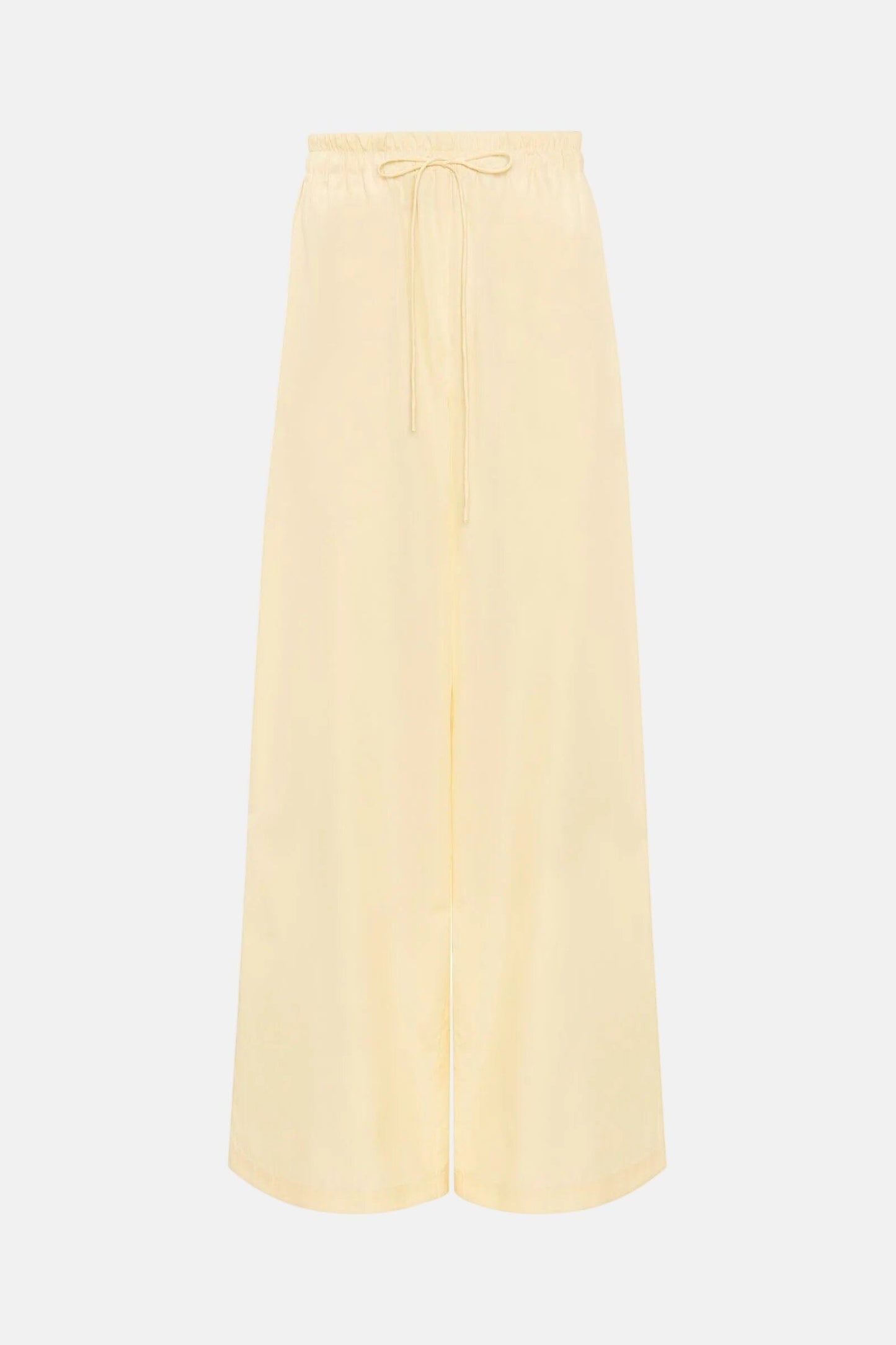Pantalón beige de algodón cintura elástica Trousers Mirto 