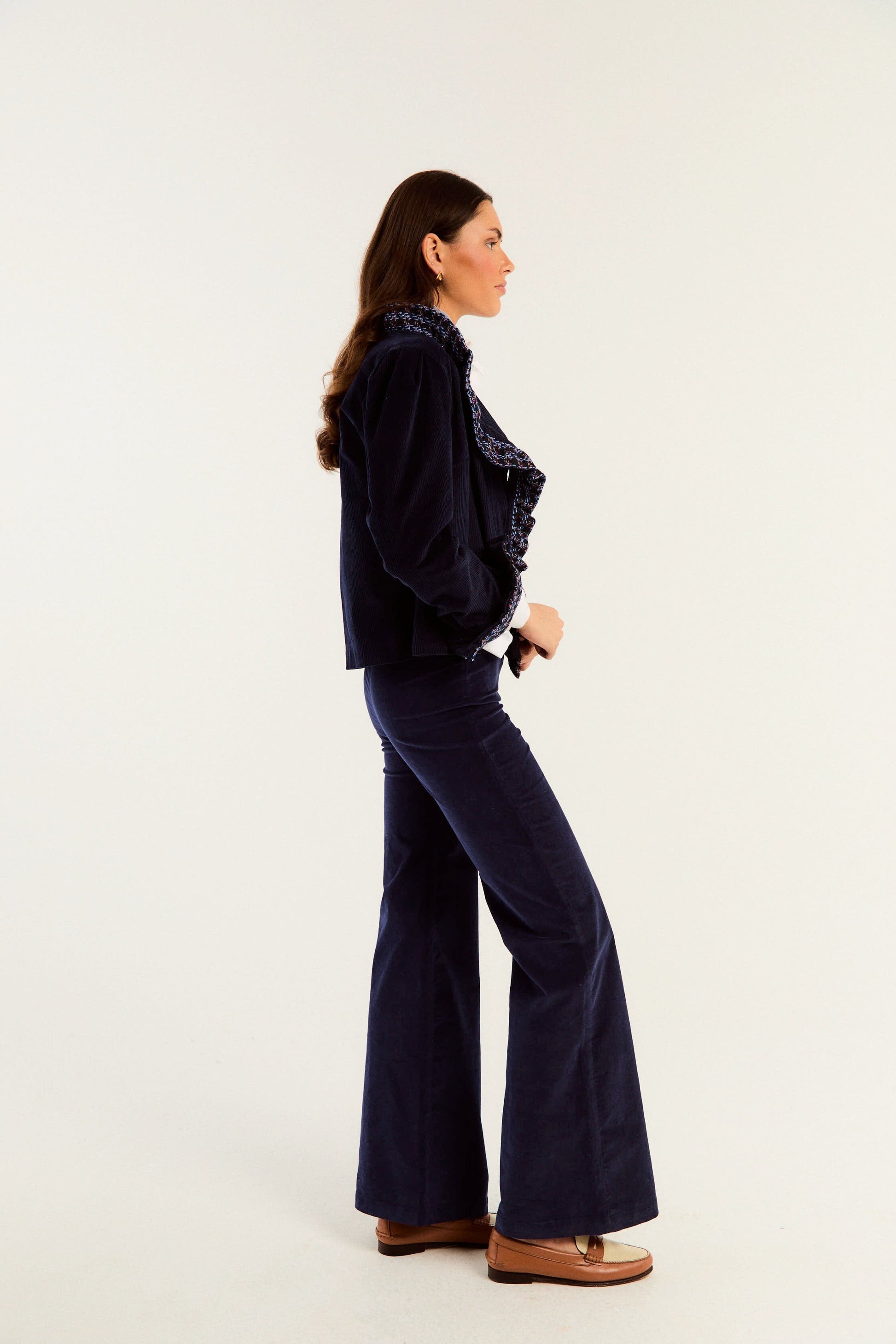 PANTALÓN CARDIN PANA AZUL Werit 