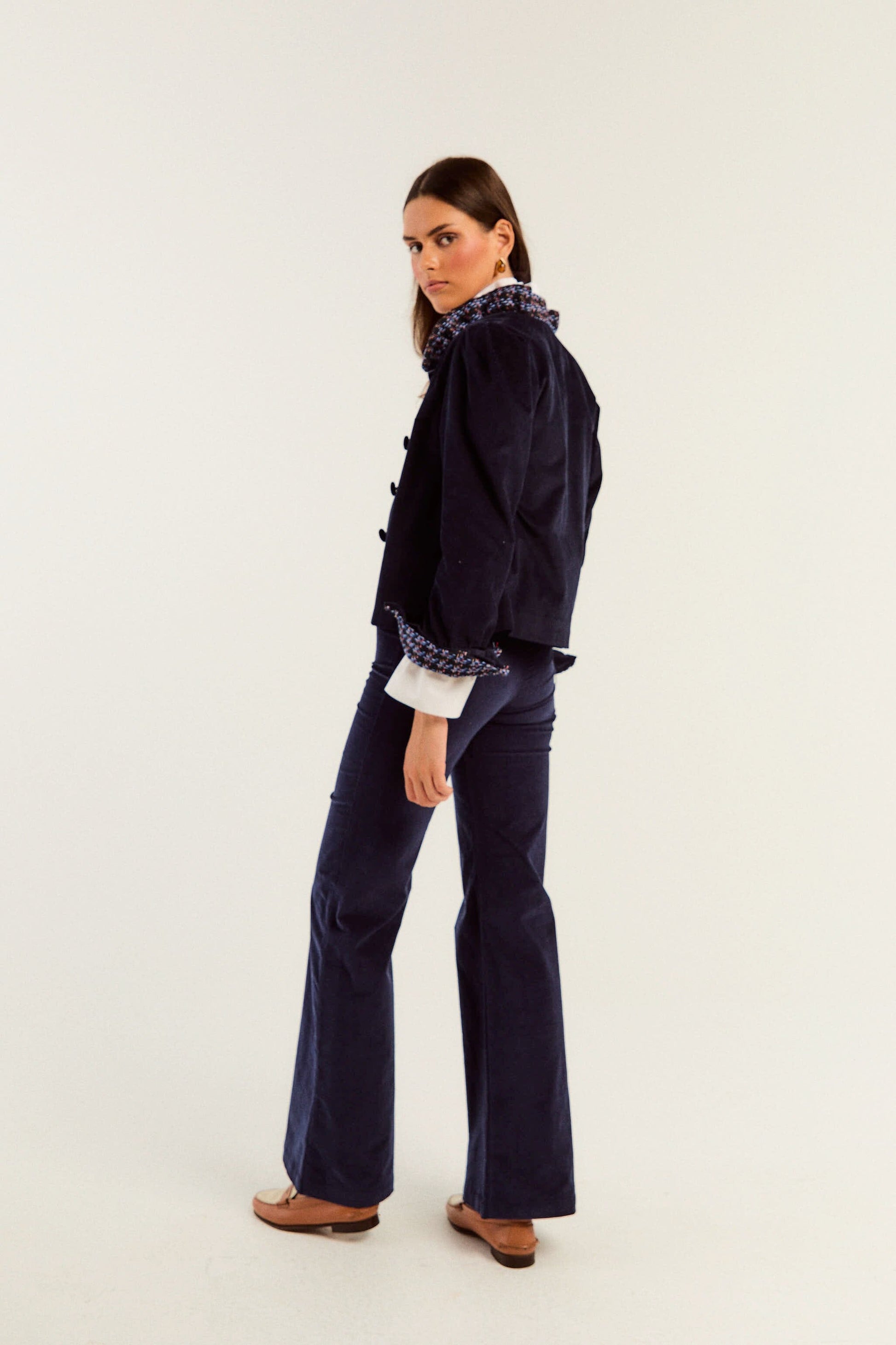 PANTALÓN CARDIN PANA AZUL Werit 