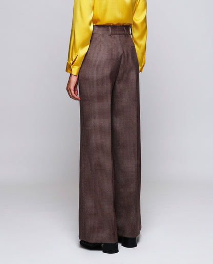 Pantalón de cuadros lana Trousers Mirto 