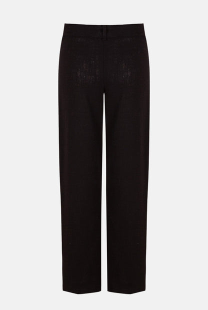 Pantalón de lino negro Trousers Malne 