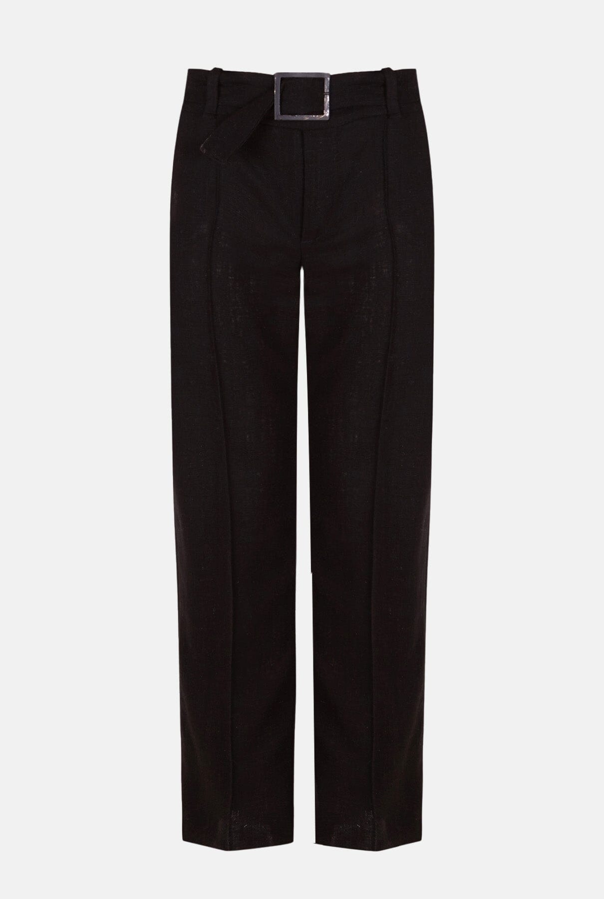 Pantalón de lino negro Trousers Malne 