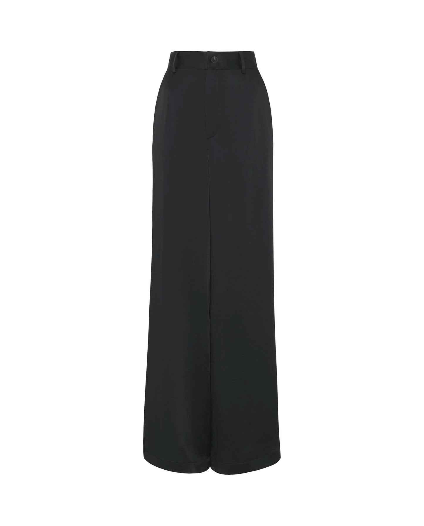 Pantalón de traje negro en satén Trousers Mirto 