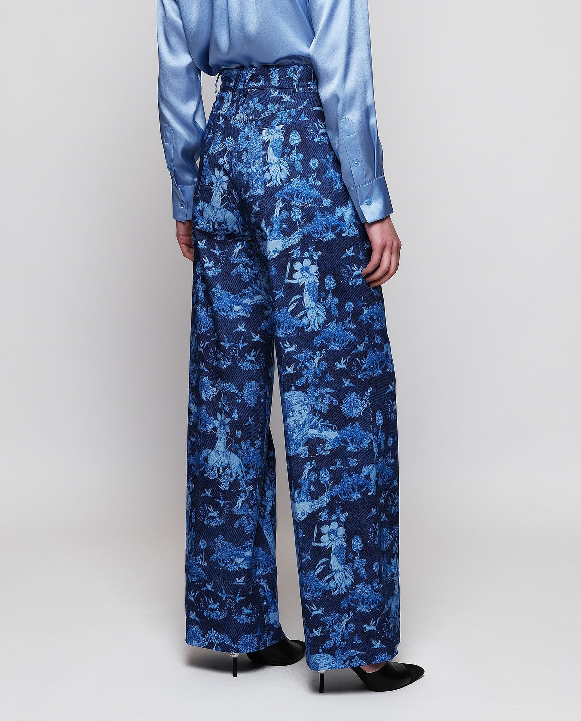 Pantalón denim estampado toile de jouy Trousers Mirto 