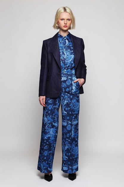 Pantalón denim estampado toile de jouy Trousers Mirto 