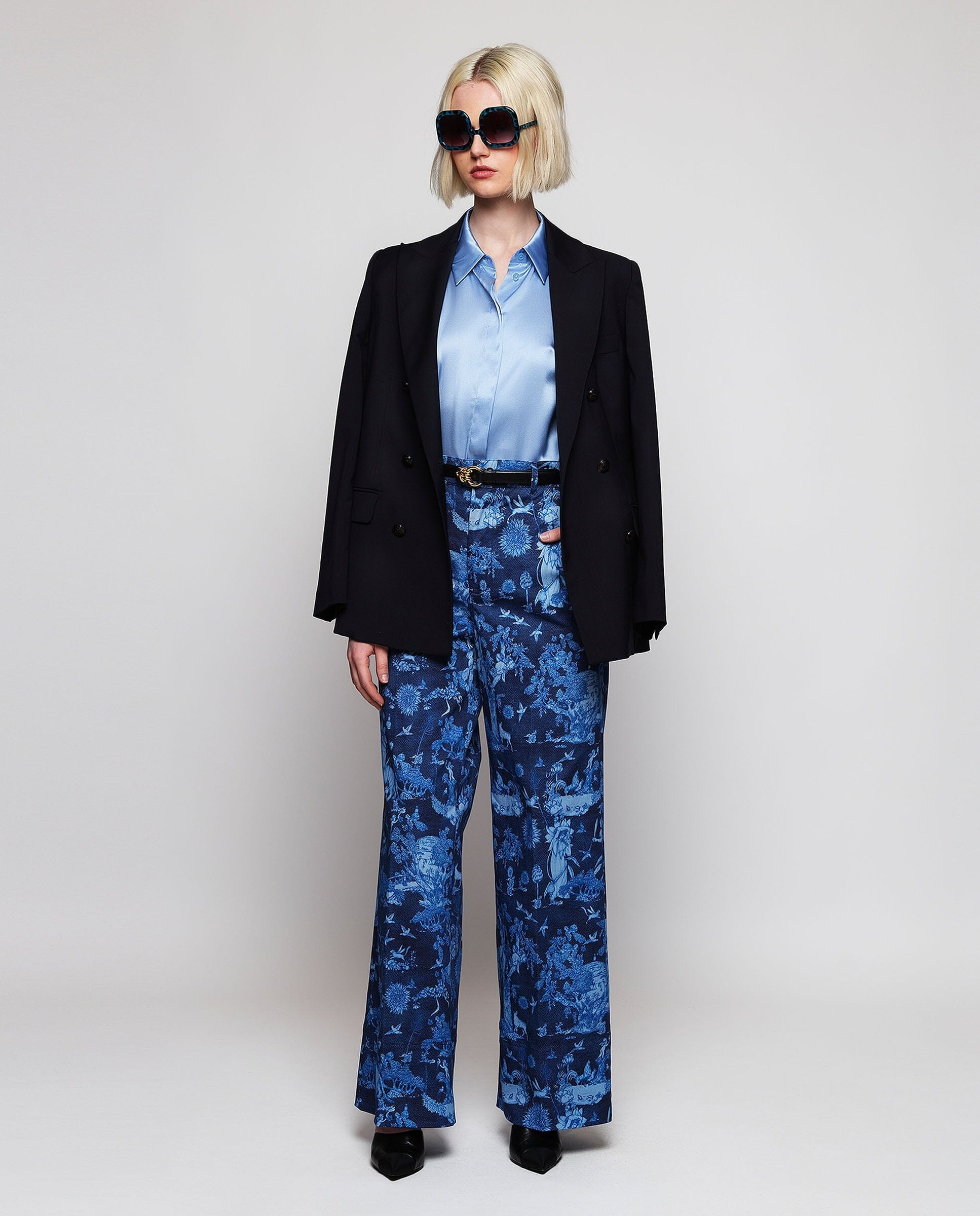Pantalón denim estampado toile de jouy Trousers Mirto 