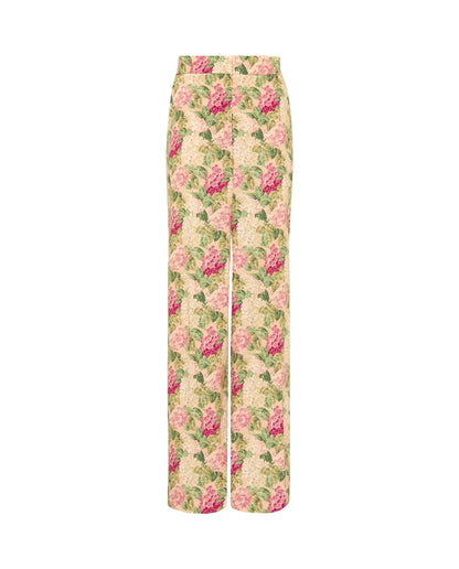 Pantalón estampado floral de algodón Trousers Mirto 