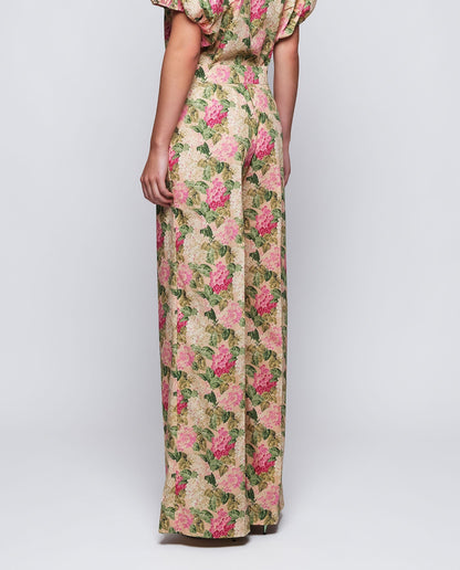 Pantalón estampado floral de algodón Trousers Mirto 