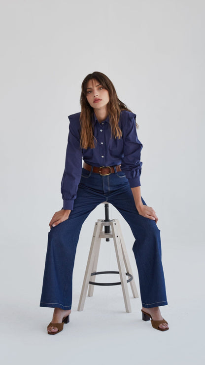 Pantalón Eugenia marino Trousers Julise Magon 