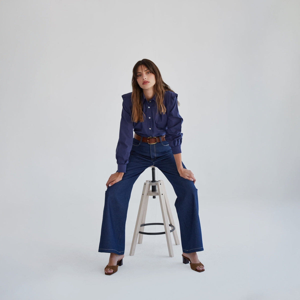 Pantalón Eugenia marino Trousers Julise Magon 