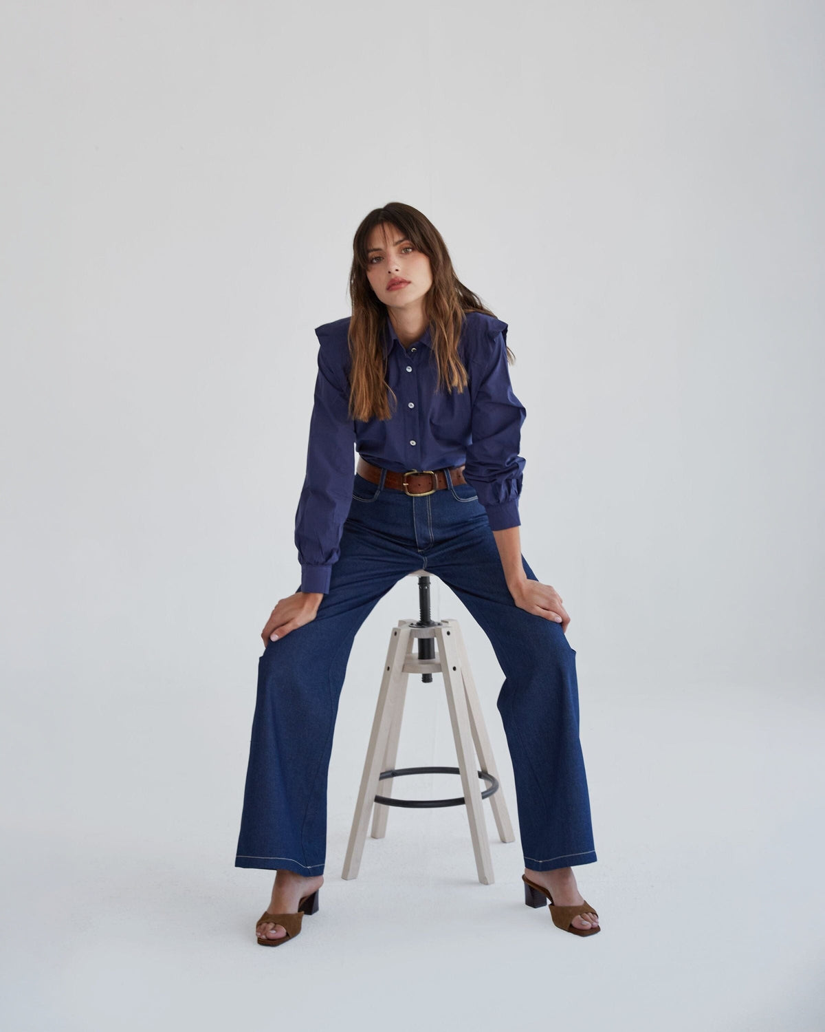 Pantalón Eugenia marino Trousers Julise Magon 