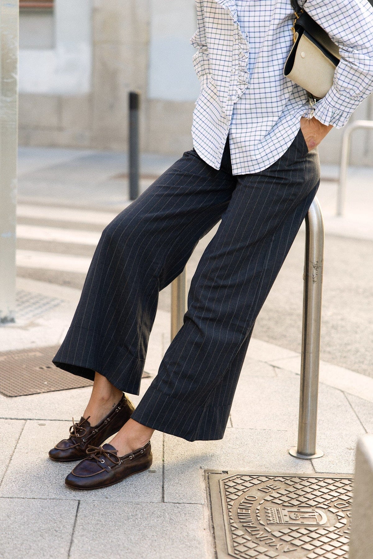 Pantalón Gabrielle Gris Raya Diplomática Trousers IPA BRAND 