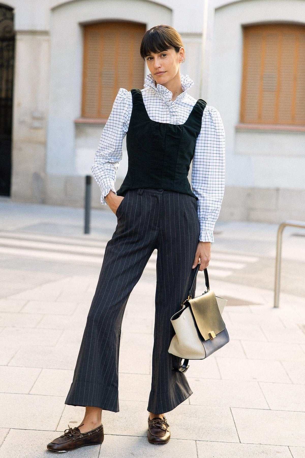 Pantalón Gabrielle Gris Raya Diplomática Trousers IPA BRAND 