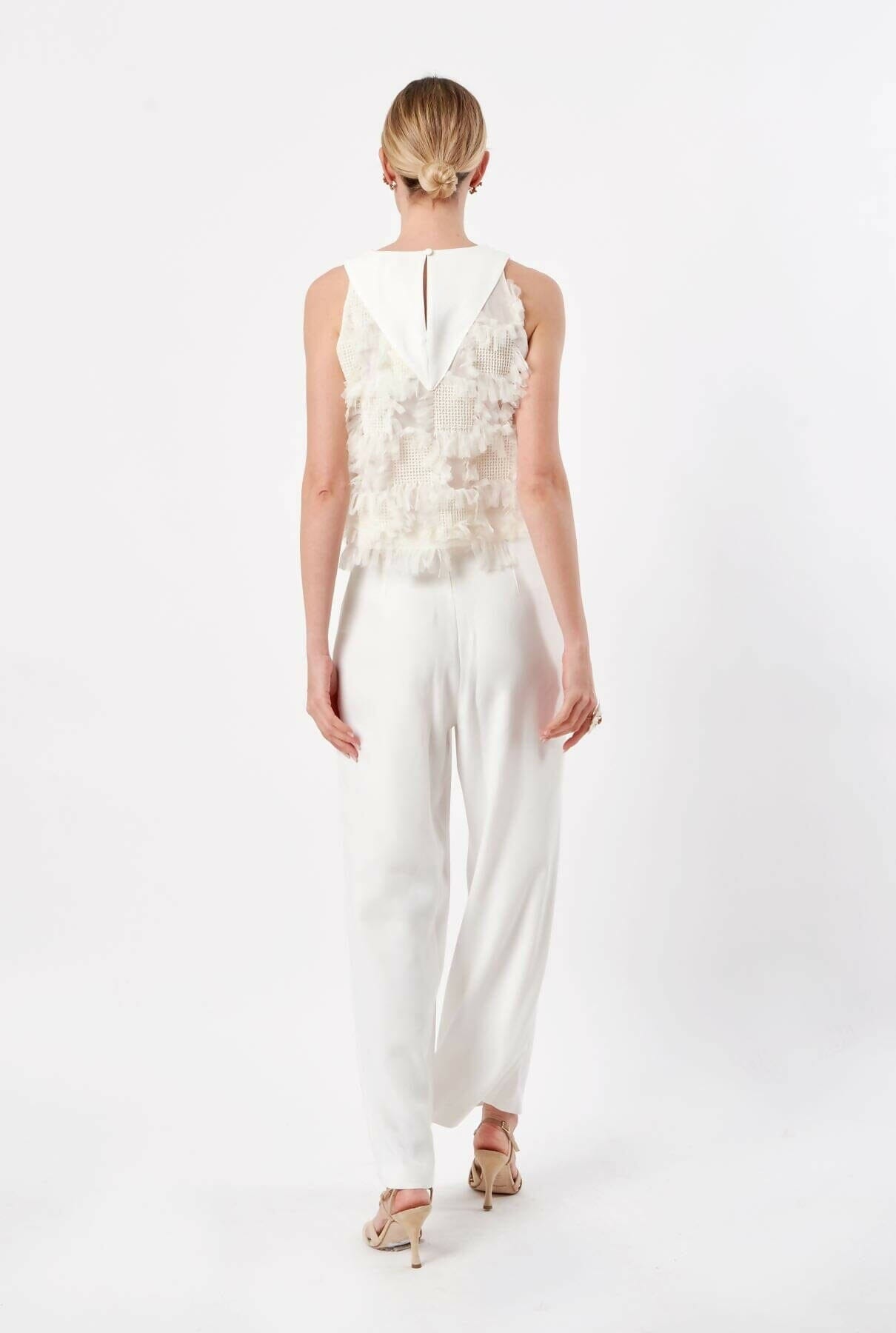 PANTALON HORUS BLANCO Trousers Devota & Lomba Prêt-à-porter 