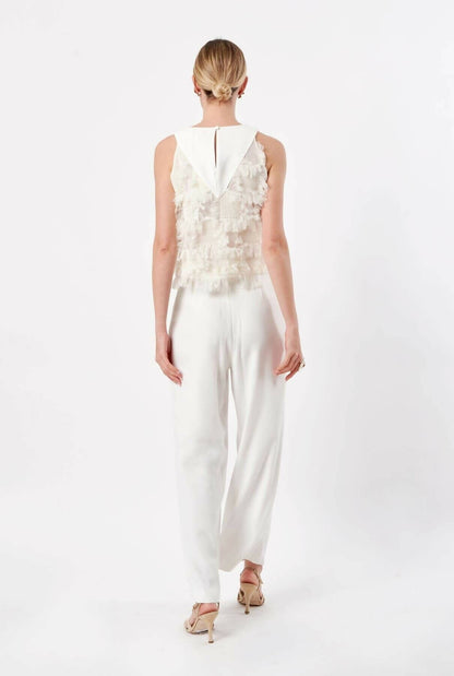 PANTALON HORUS BLANCO Trousers Devota & Lomba Prêt-à-porter 