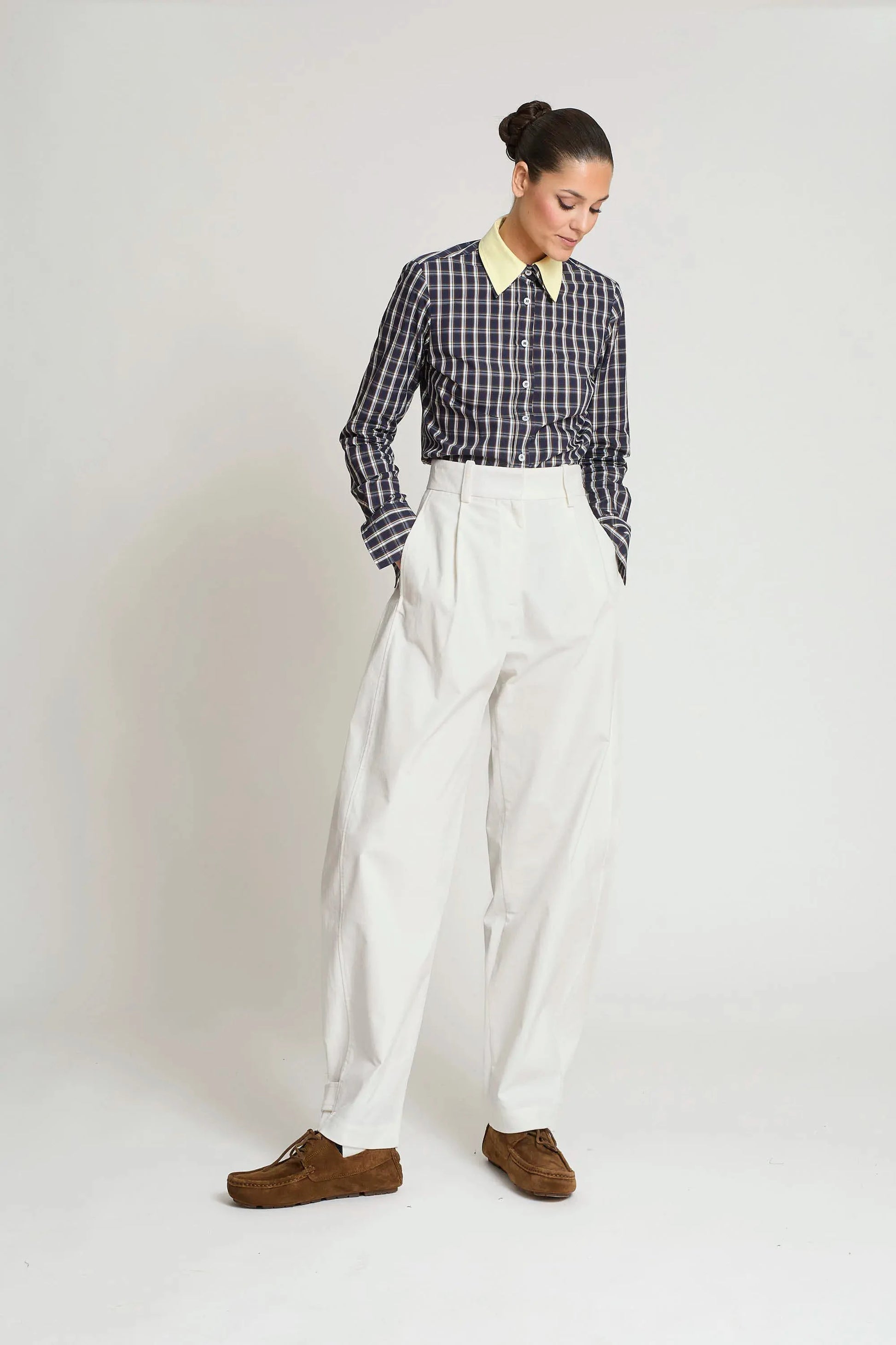 PANTALON IVES BLANCO ROTO Trousers Zaitegui Studio 
