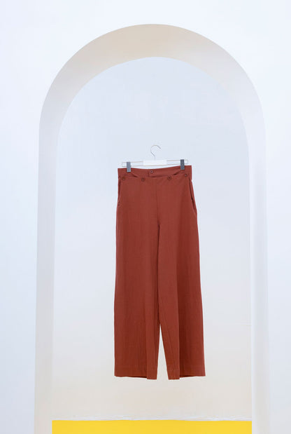 PANTALÓN MARINERO MARRÓN Trousers SOY FASCINANTE 