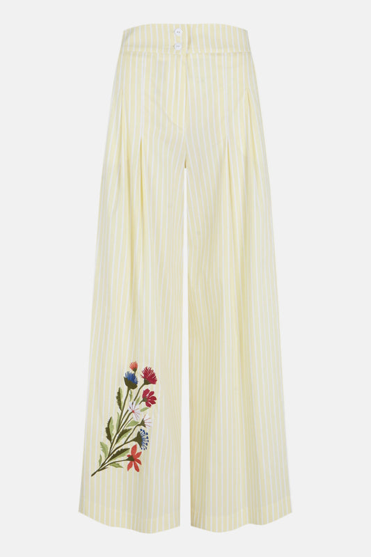 Pantalon palazzo brote amarillo Trousers Copines 