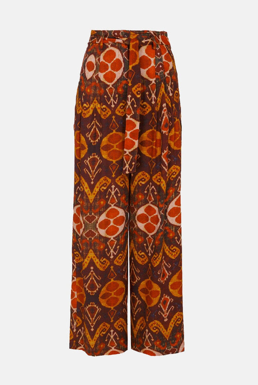 PANTALÓN PINZAS IKAT Trousers Philippa 1970 