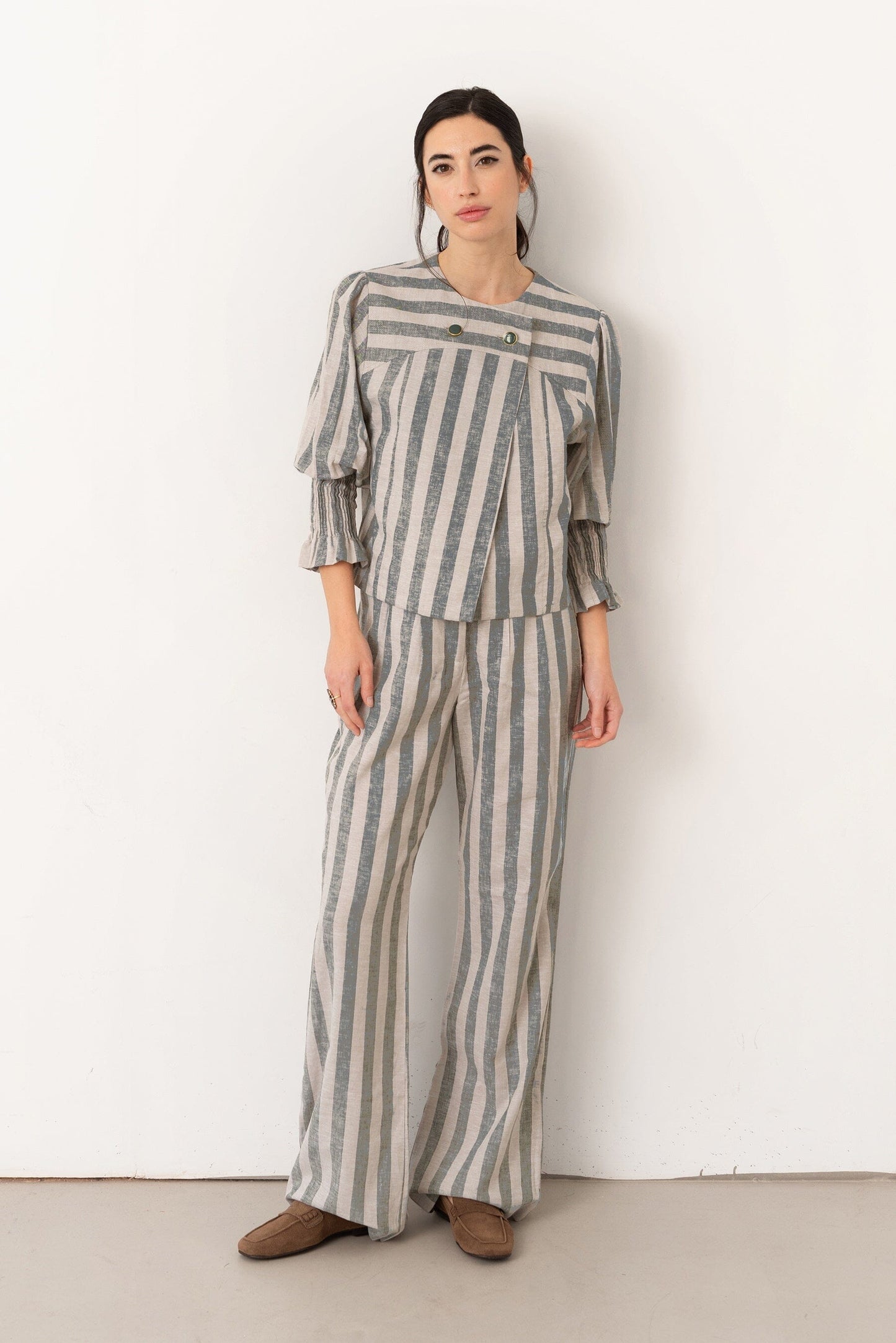 Pantalón rayas azul Trousers Vano Studio 