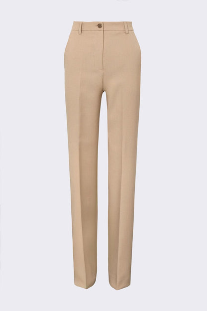 Pantalón recto lana beige Bleis Madrid 