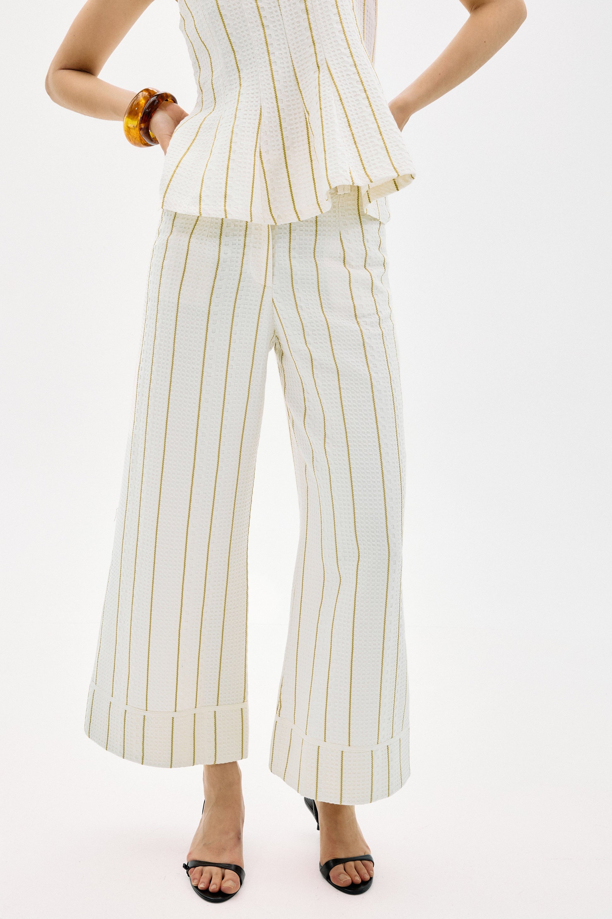 Pantalón Rifugio Crudo Rayas Amarillo Trousers IPA BRAND 