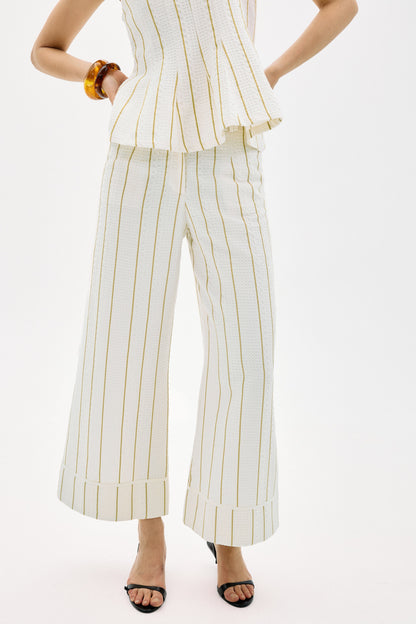 Pantalón Rifugio Crudo Rayas Amarillo Trousers IPA BRAND 