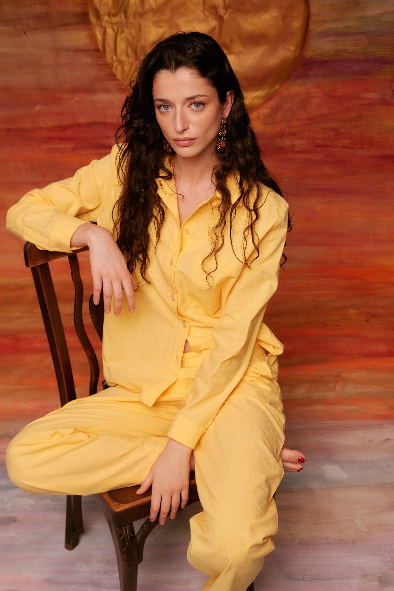 Pantalón Rocío amarillo Trousers SOY FASCINANTE 