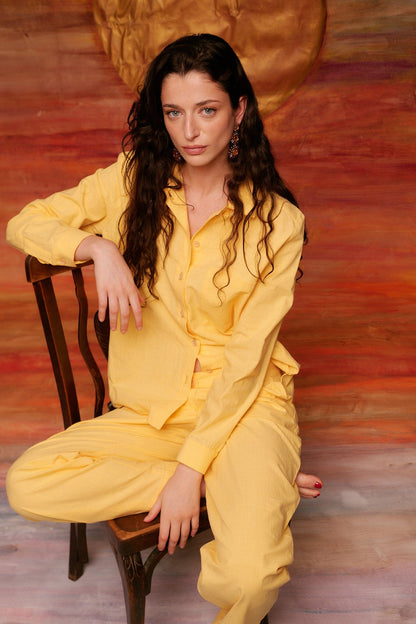 Pantalón Rocío amarillo Trousers SOY FASCINANTE 