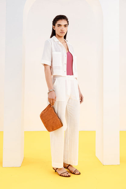 PANTALÓN ROCIO BLANCO Trousers SOY FASCINANTE 