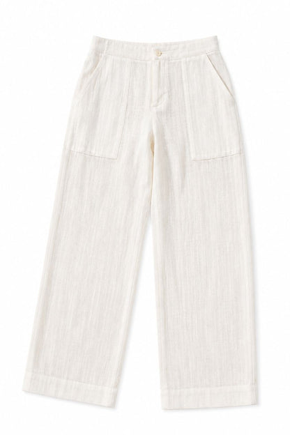 PANTALÓN ROCIO BLANCO Trousers SOY FASCINANTE 