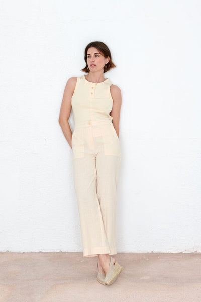 Pantalón Rocío crudo Trousers SOYFASCINANTE 