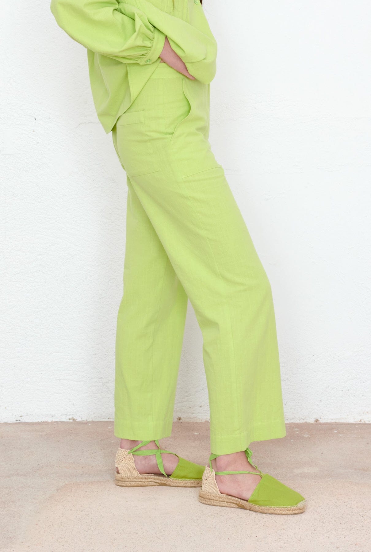 Pantalón Rocío verde Trousers SOY FASCINANTE 