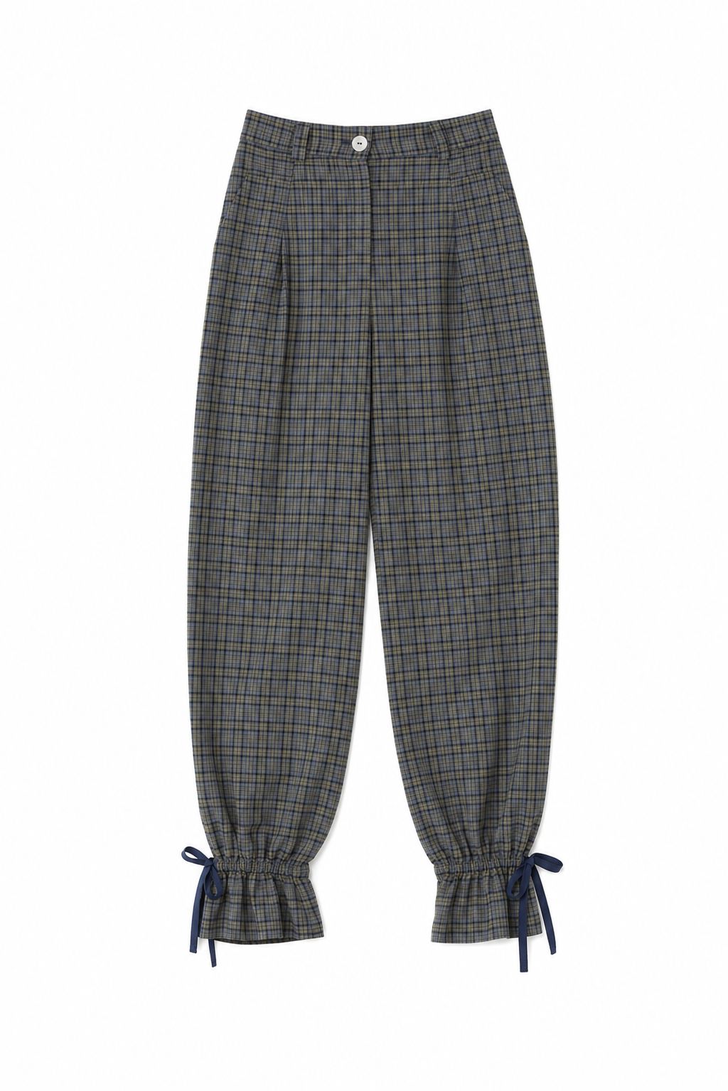 Pantalón Sophie Tartán Azul Trousers IPA BRAND 