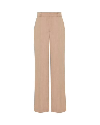 Pantalón traje rosa de lana MUJER / PANTALONES / PANTALONES LARGOS Mirto 