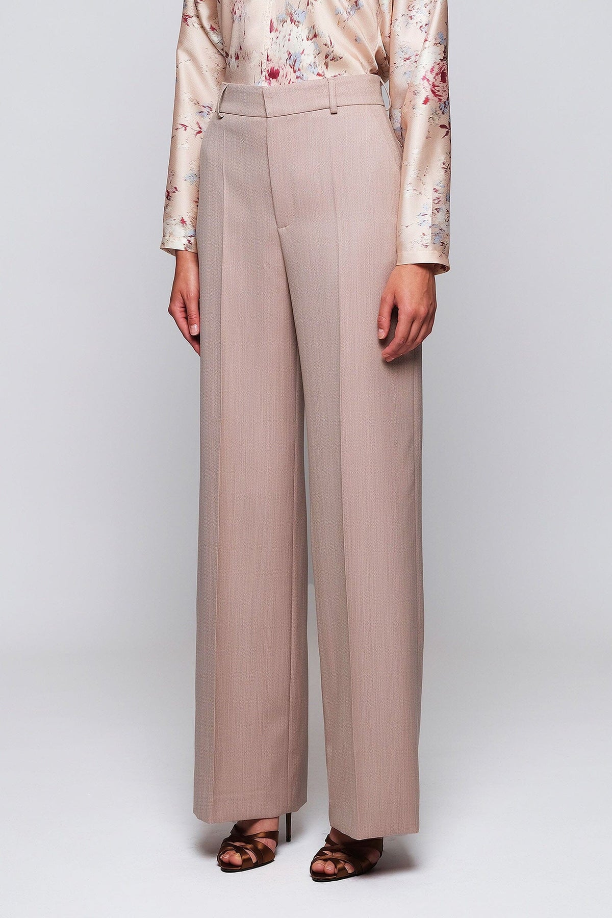 Pantalón traje rosa de lana MUJER / PANTALONES / PANTALONES LARGOS Mirto XS / 36 