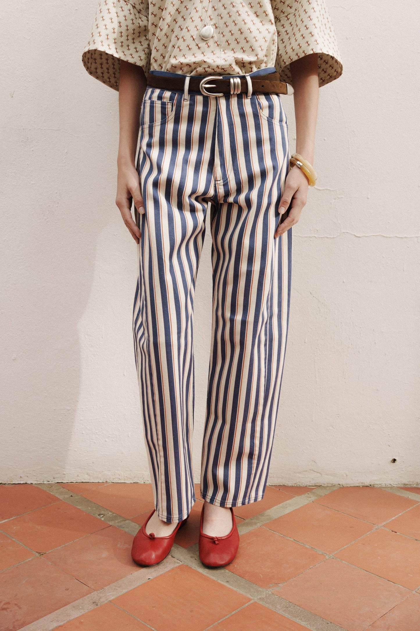 PANTALÓN TRIFLO AZUL Trousers Himba Collection 