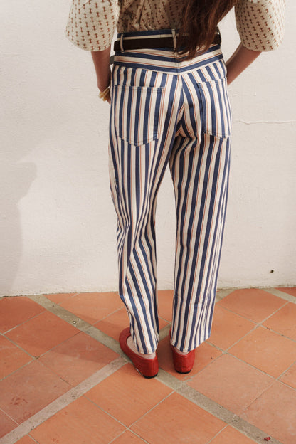 PANTALÓN TRIFLO AZUL Trousers Himba Collection 