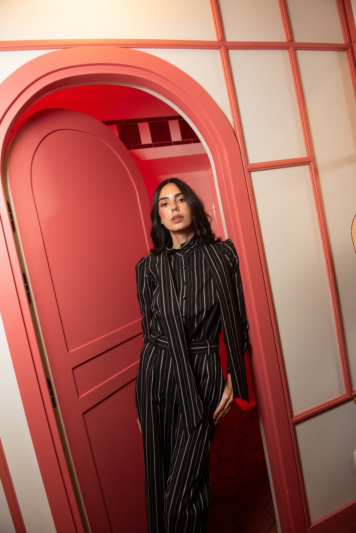 Pantalón Warmth Rayas Blanco y Negro Trousers IPA BRAND 