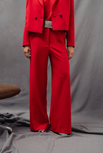 Pantalones Adela rojo Trousers Julise Magon 