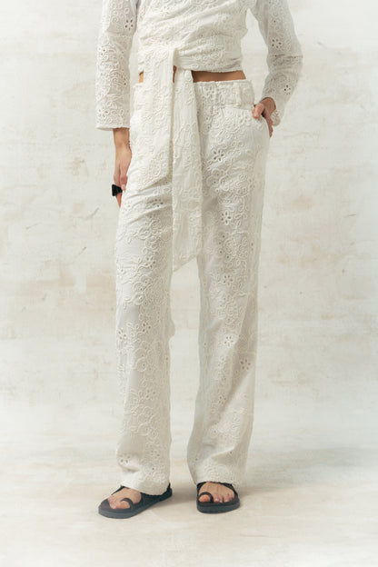 Pantalones Ainhoa Bordados Trousers Julise Magon 